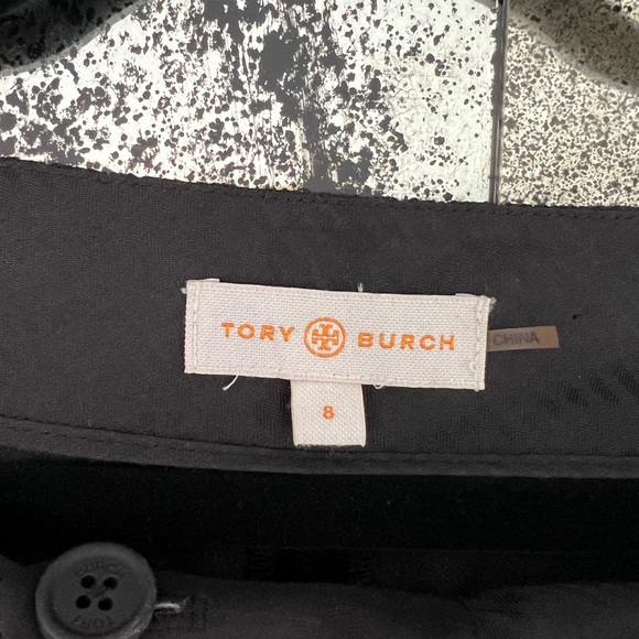 Tory Burch Black Pants with Lace Waistband Size 8 - Picture 3 of 6